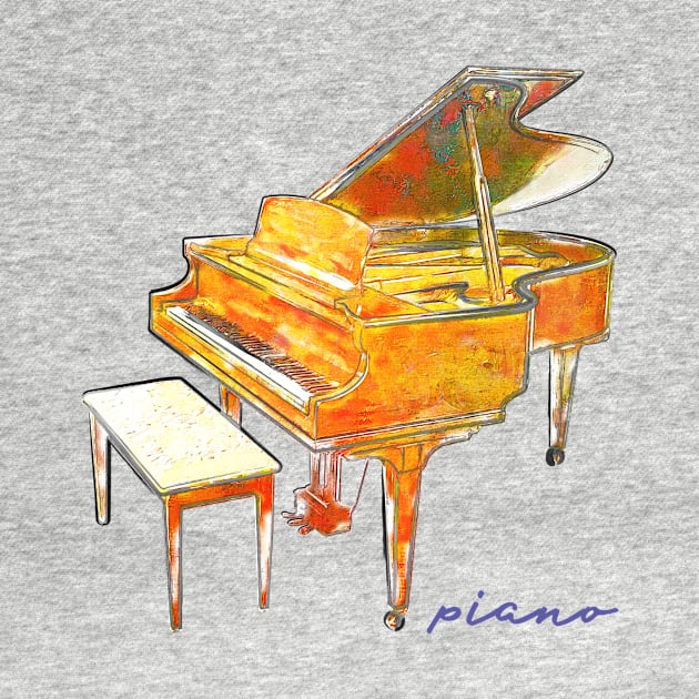 Grand Piano by evisionarts